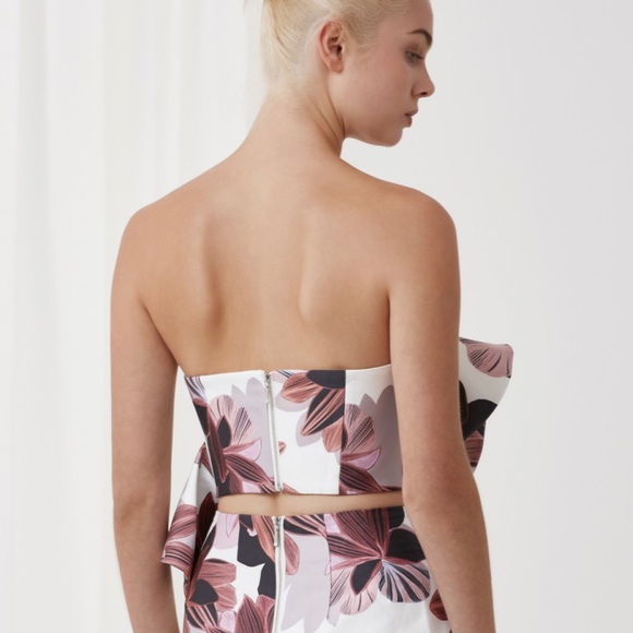 Keepsake Awake Bustier Floral Top - Picture 2 of 3